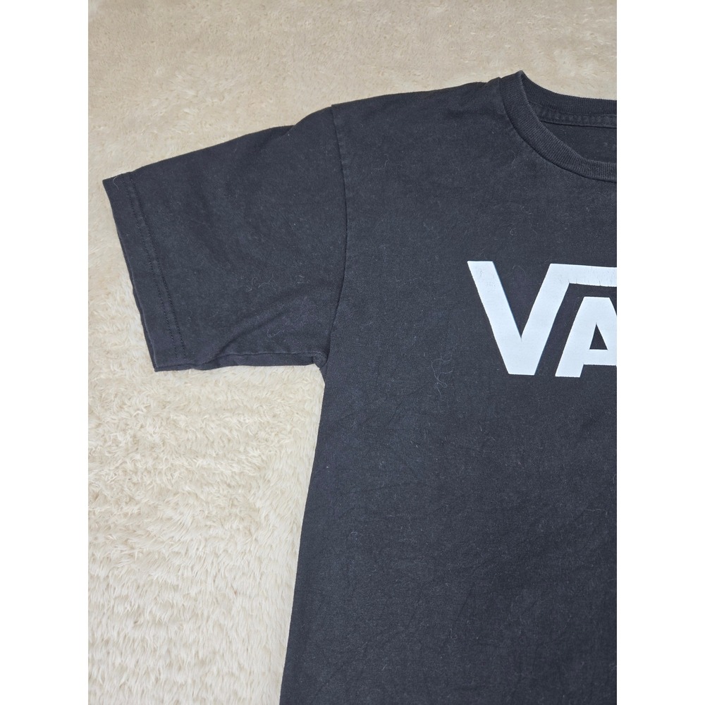 Vans Mens Graphic Logo T-Shirt Black Short Sleeve Crewneck Small - Picture 7 of 10